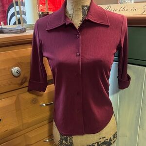 Newport Elegant Burgundy Women's Top